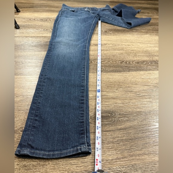 7 For All Mankind Jeans sz26 Blue Medium Wash Roxanne Skinny Y2K - Picture 7 of 9